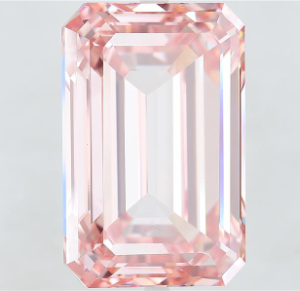 30.67 Ct. Fancy Vivid Pink Emerald Lab Grown Diamond