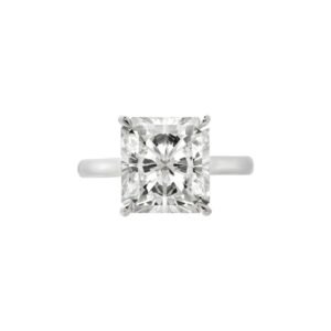 Platinum and 5.16ct Radiant Cut Diamond Engagement Ring